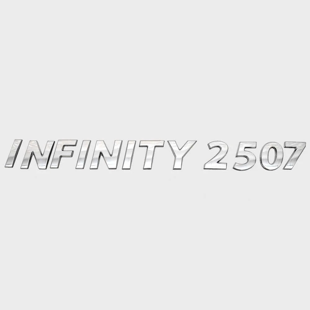 Lowe Boat Raised Decal 2147601 - Infinity 250 270 Silver 15 1/2 Inch