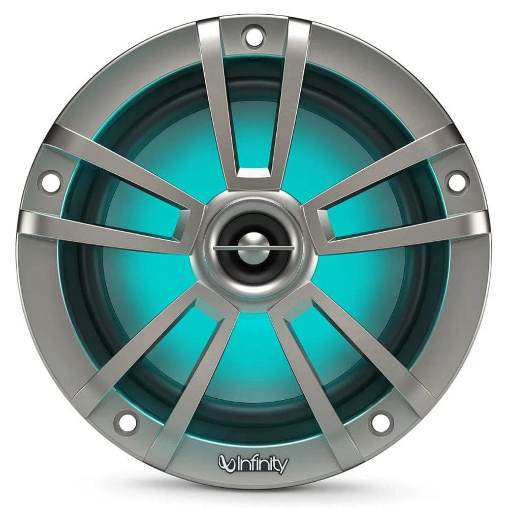 Inifinity Boat 2-Way Speaker 622MLT - 6 1/2 Inch Titanium with RGB