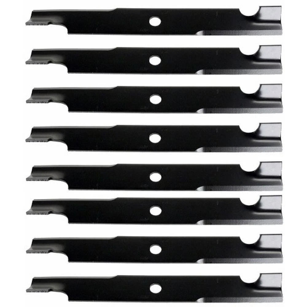 (8) Replacement 18" X 5/8" Notched Lawn Mower Blade Fits Multiple Makes & Models
