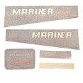 Marnier Boat Engine Decals - Gray Outboard Stickers (kit)