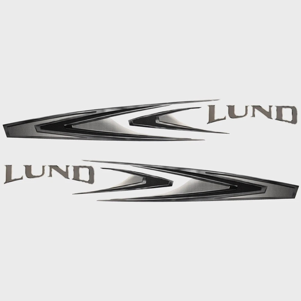 Lund Boat Graphic Decals 2280382 - Crossover Hull Stickers (set of 2)