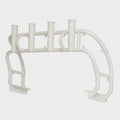 Mako Boat Rod Holder 310835 - 4 Pole White Coated Aluminum
