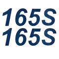 Lowe Boat Model Decals - 165 S Cobalt Blue Stickers (pair)