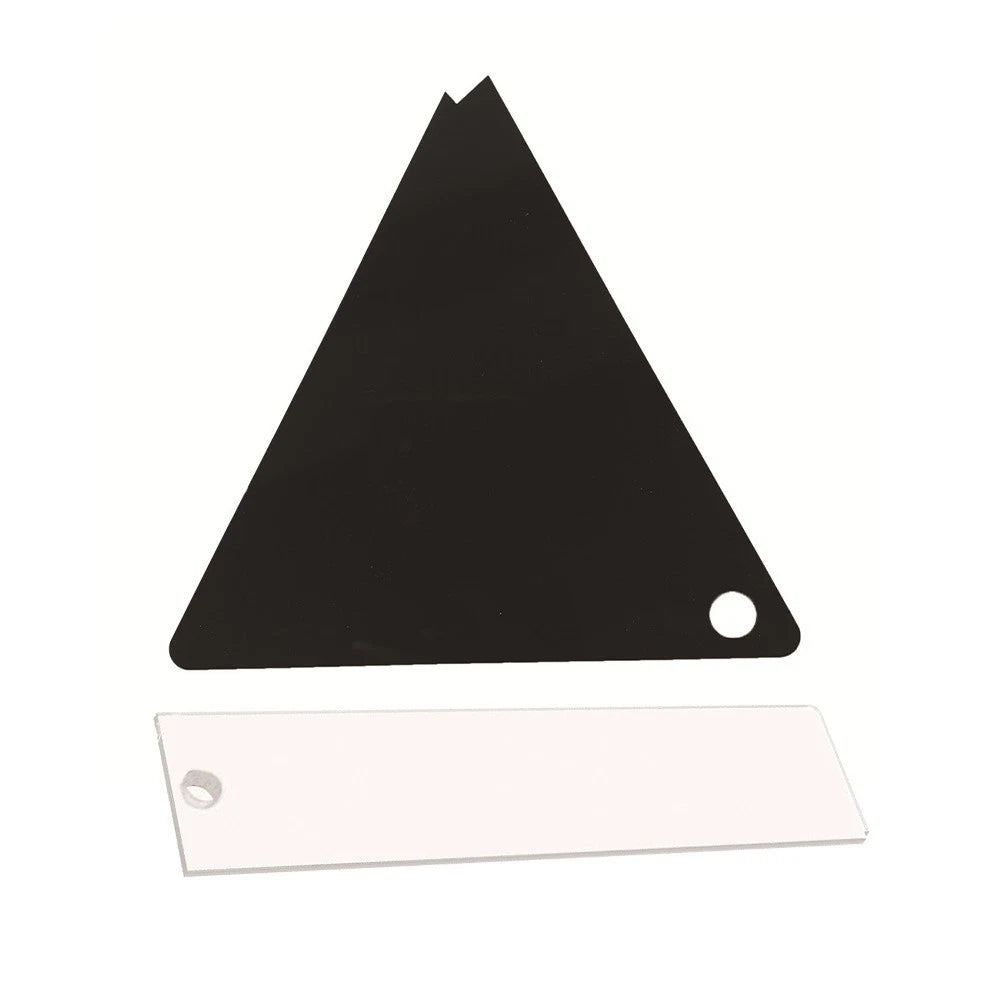 Complete Ski Waxing Tool Set 2pcs with Triangle and Rectangle Scrapers