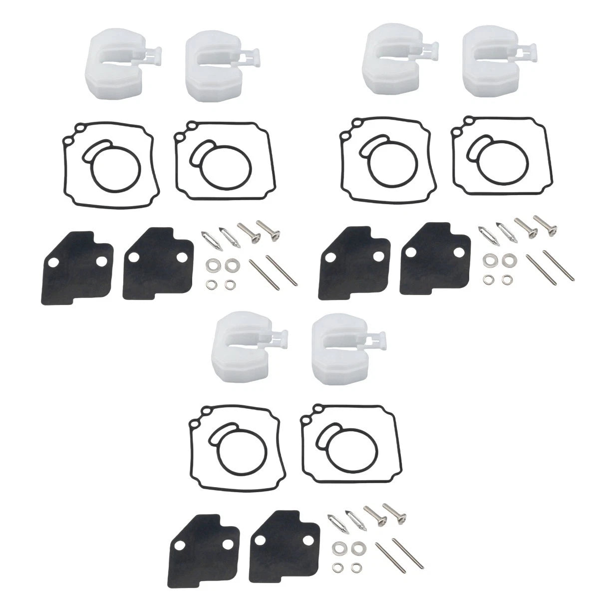 Outboard Carburetor Kit with Float for Tohatsu Nissan M 40 50 HP Boat Engine 3Sets