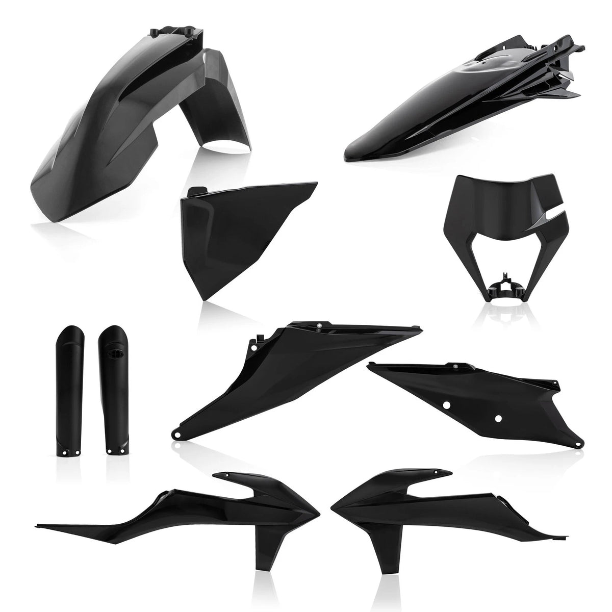 ACERBIS Full Plastic Kit Black for KTM 2020-2021 Offroad Models
