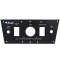 Bass CAT Boat Blank Switch Panel - Lights Trim Black with Lines