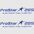 MasterCraft Boat Brand Decals 759920 - ProStar 205 Blue (pair)