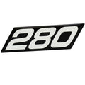 MasterCraft Boat Raised Decal 750136 - 280 Black Silver 4 X 1 1/4 Inch