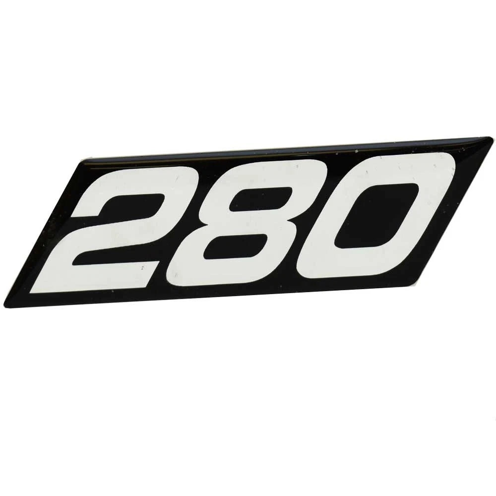 MasterCraft Boat Raised Decal 750136 - 280 Black Silver 4 X 1 1/4 Inch