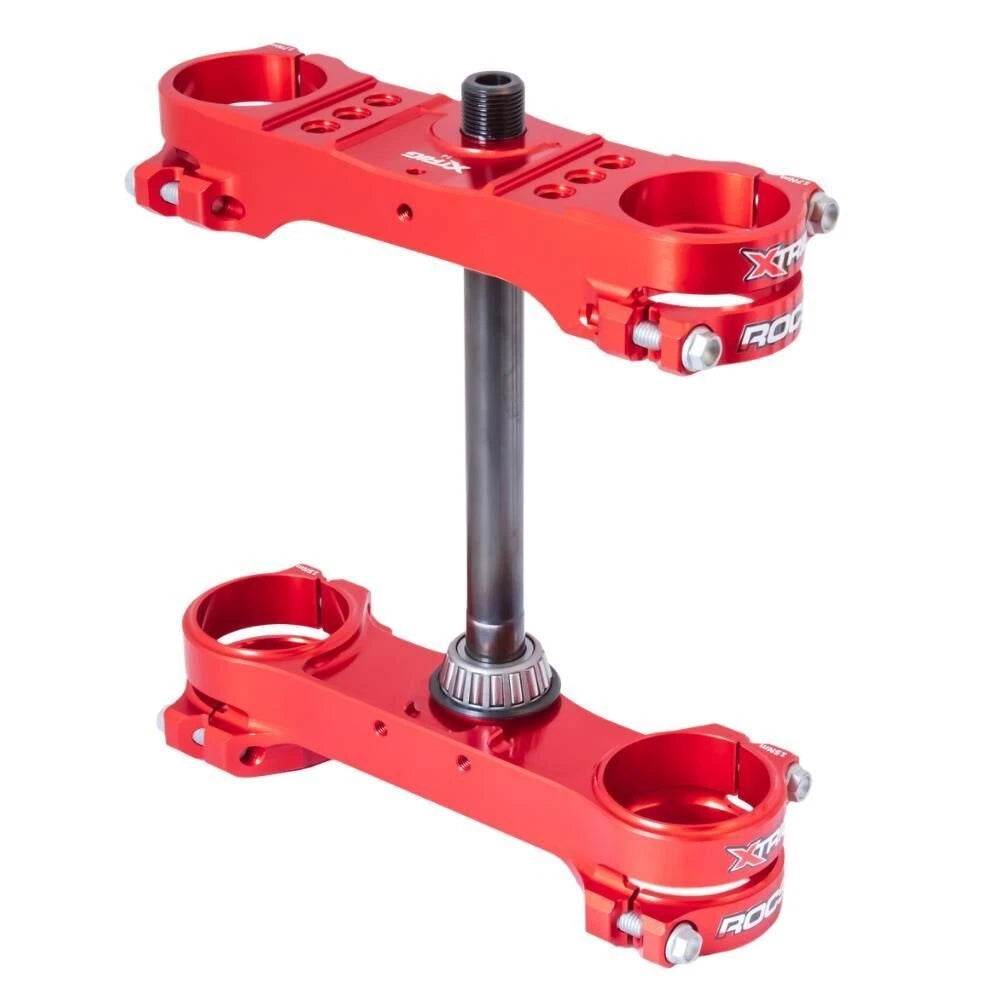 XTRIG Red Triple Clamps ROCS Tech Offset 14mm for KTM 85 SX 2025-2026