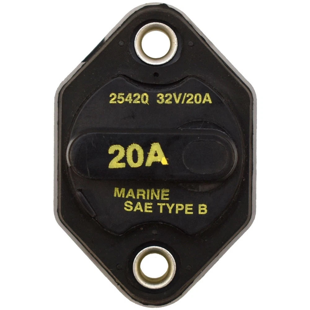 Bussmann Boat Manual Reset Breaker 25420 - 20A - 32V