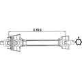CV PTO Driveline 80 Degree 1-3/8" 6 AS Lock Fits John Deere AW25818
