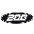 Crownline Boat Raised Decal 40712 - 200 Black Mirror