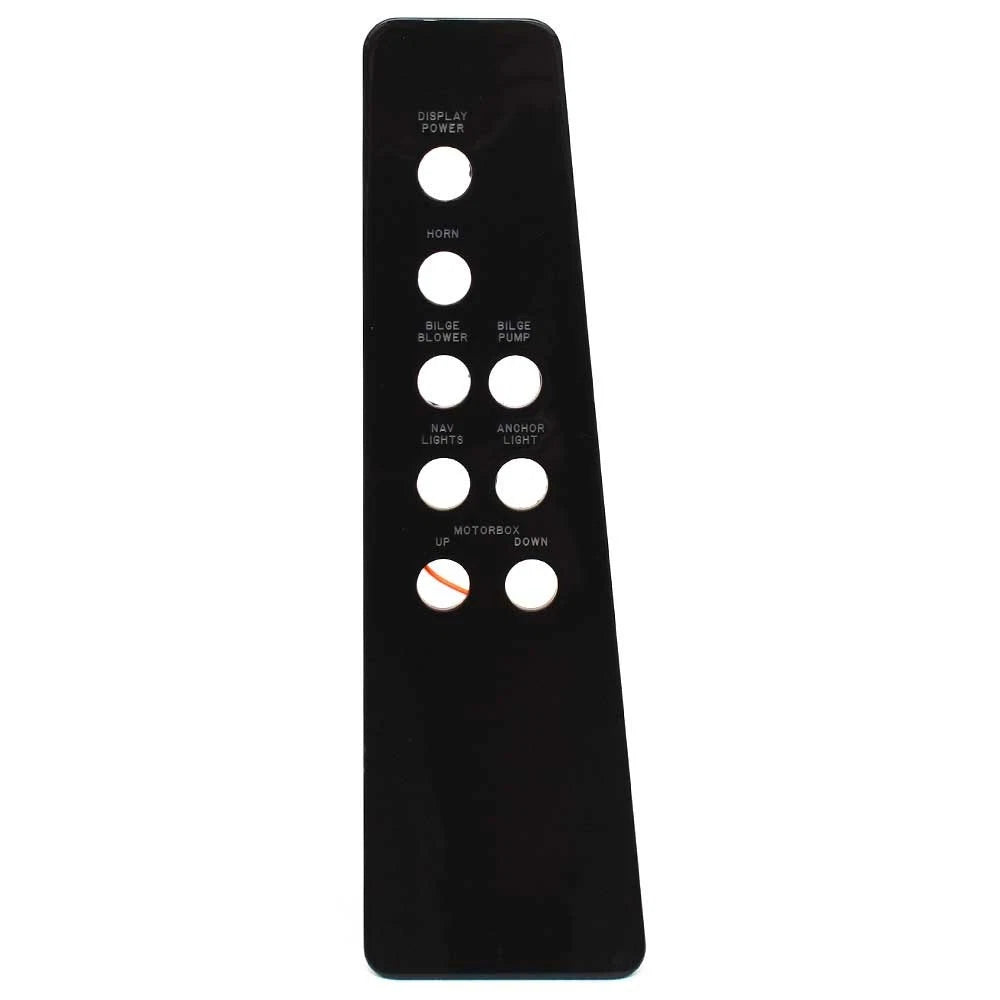 Cobalt Boat Blank Switch Panel 415939 - Backlit Acrylic Black