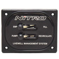 Nitro Boat Livewell Toggle Switch Panel 62522 - 4 1/2 X 3 1/2 Inch