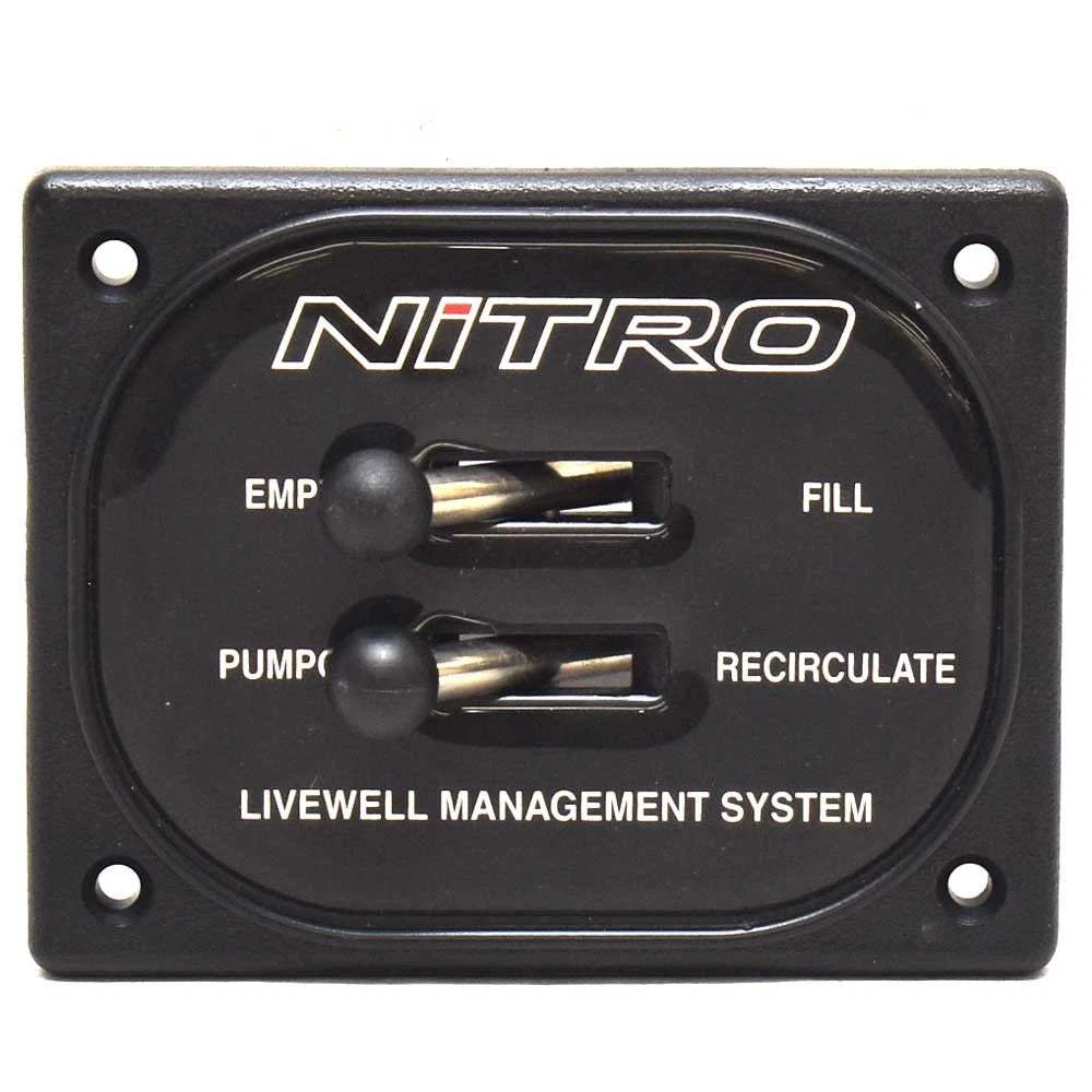 Nitro Boat Livewell Toggle Switch Panel 62522 - 4 1/2 X 3 1/2 Inch