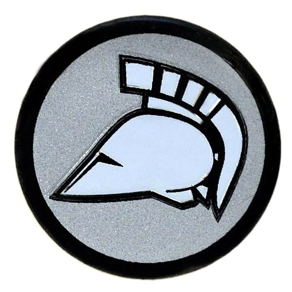 Ski Centurion Boat Steering Wheel Cap Decal - Silver Black 1 1/2 Inch