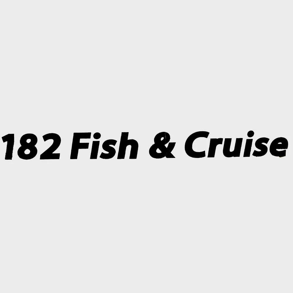Lowe Boat Decal 2178382 - 182 Fish and Cruise 24 1/4 Inch Black