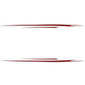 Larson Boat Graphic Decals 8634-5160 - Dark Red (set of 4)