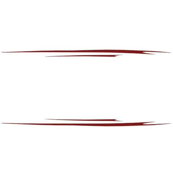 Larson Boat Graphic Decals 8634-5160 - Dark Red (set of 4)