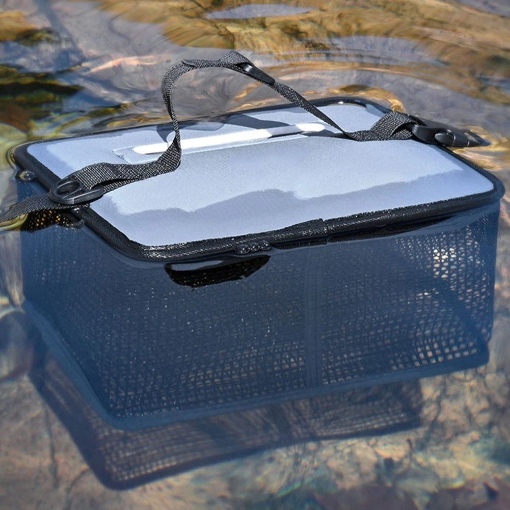 Floating Fishing Net with Soft Rubber Protects Fish and Enhances Bait Storage