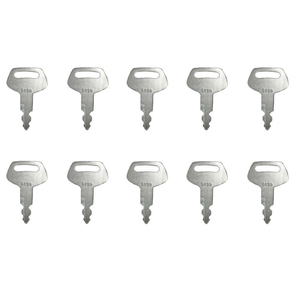 (10) Ignition Key for Case JCB Sumitomo Linkbelt Excavator S450 150979A1 KHR3079