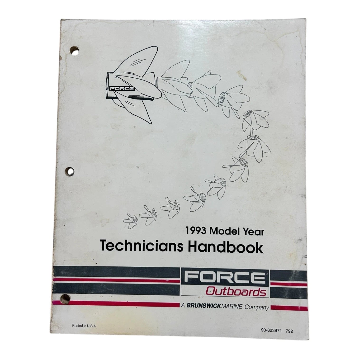 Force Outboards 90-823871, Technicians Handbook 1993 Model Service Manual