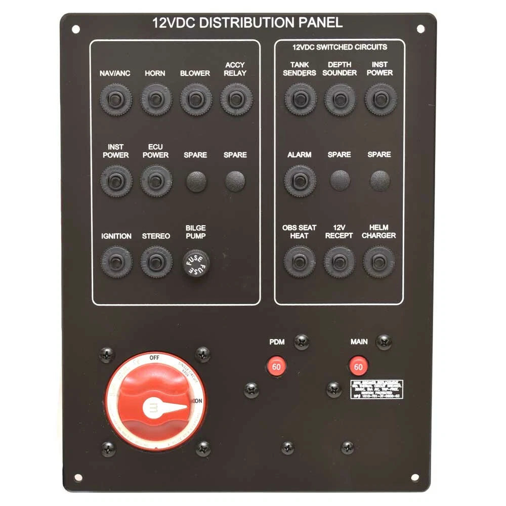 MasterCraft Boat Battery Switch Breaker Panel 500023F - ProStar 12VDC
