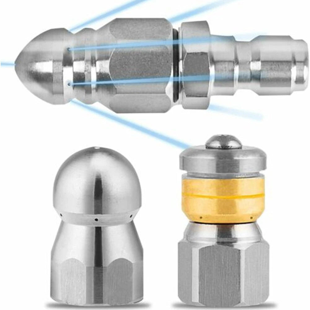 1/4 Sewer Jetter Nozzle Pressure Washer Drain Cleaner Pipe Jetter Nozzle AU