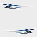 Larson Boat Decal Stickers 05732073 - Senza Blue Gray (set of 4)