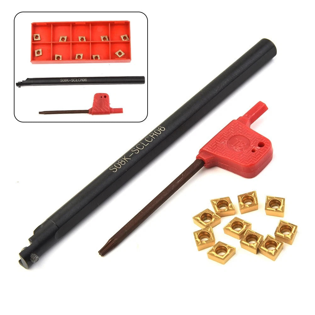 Bar Tools Turning Boring 8mm CCMT060204 S08K-SCLCR06 Hot Kit