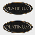 Cruisers Yachts Boat Raised Model Decals - Platinum Stickers (pair)