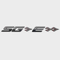 Supra Boat Raised Decal - SG E Black Chromax Sticker