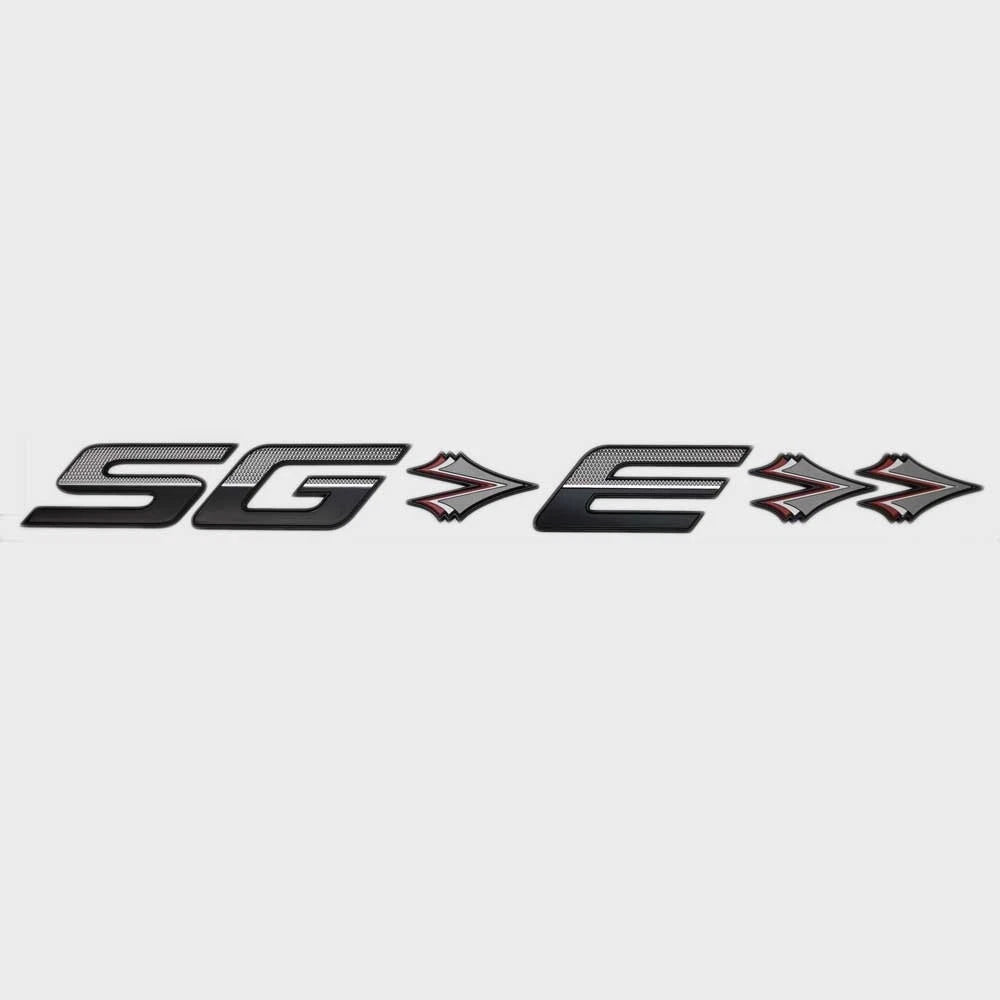 Supra Boat Raised Decal - SG E Black Chromax Sticker