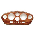 Boat Blank Gauge Panel - 16 1/4 X 7 1/8 Inch Woodgrain Plastic