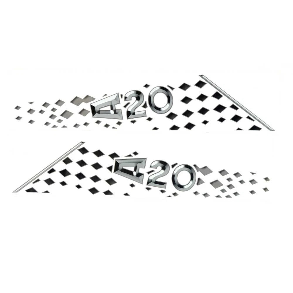 Axis Boat Graphic Brand Decal 5974615 - 2011 A20 Black (2 PC Set)