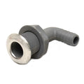 Excel Boat Thru Hull Elbow Fitting - 90 Degree 3/4 Inch SS Cap Nylon