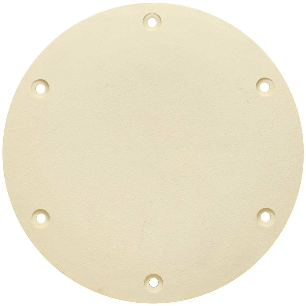 Jim Black Boat Inspection Hatch Access Plate - 6 Inch Cream Screw Down