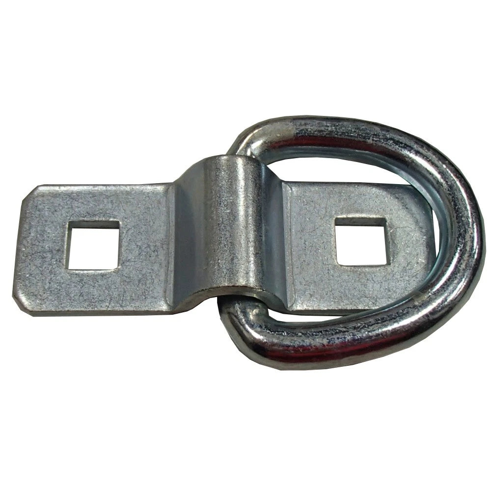 (100) D Ring 3/8"Trailer Truck Tie Down Chain Anchor Cargo Bolt on Flatbed