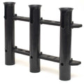 Marine Depot Boat Triple Rod Holder 50140B - 0 Degree Plastic (kit)