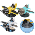 Light Sensitive Aircraft Ornament for Cars with Rotating Propeller Feature