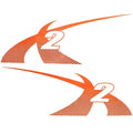 MasterCraft Boat X-2 Decals 7501433 - 2011 Turn Buoy Orange (set of 2)