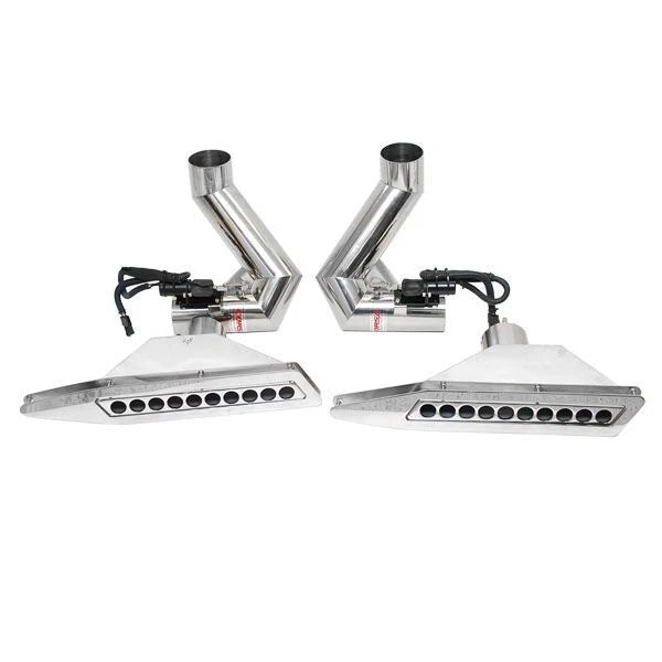 Volvo Boat Corsa Diverter Exhaust Tips Kit 65934 - Larson 238 - 258 LXI