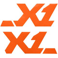 MasterCraft Boat Graphic Decal 7506103K - 2006 X-1 Orange (set of 2)