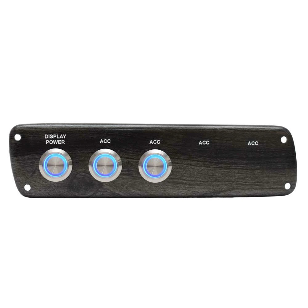 Viaggio Boat Switch Panel F336002171618M D - 7 5/8 X 2 Inch Woodgrain