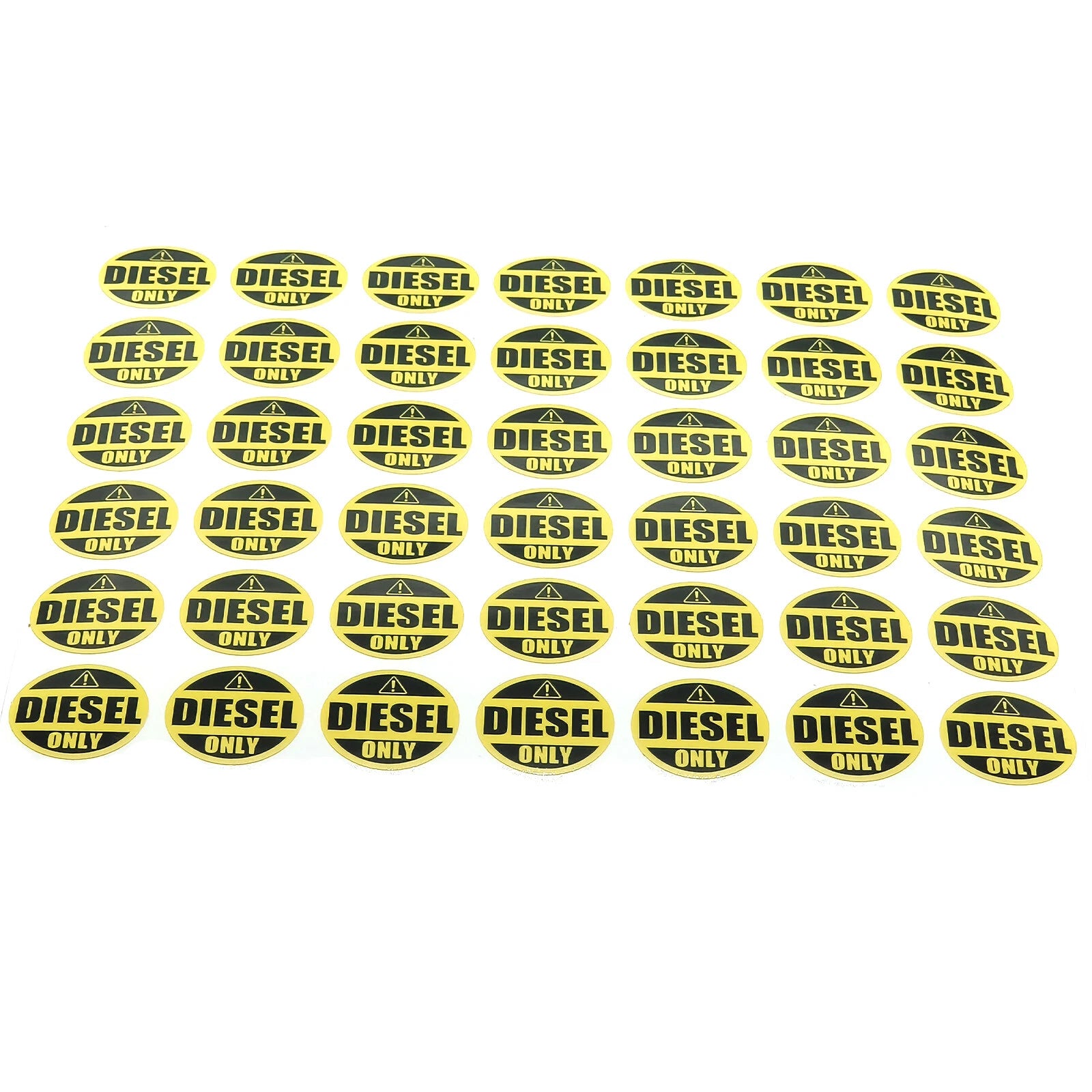 Diesel Only Sticker, Labels for Tractors, Construction and Heavy Equipment 42Pcs