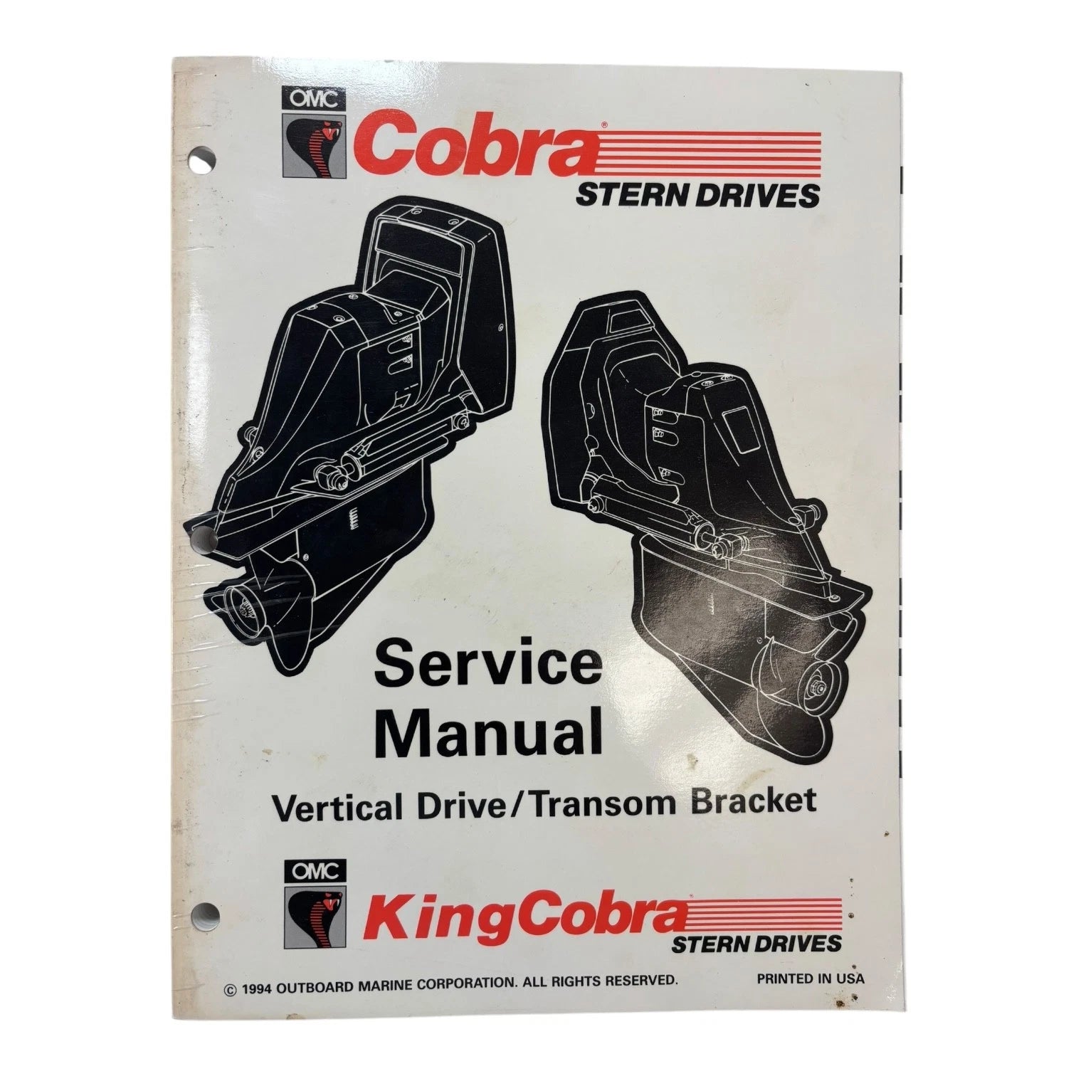 OMC Cobra Stern Drives 503167, Vertical Drive/Transom Bracket Service Manual