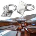 Secure 2pcs Tie Down Anchors Eye Plates with Screws for Various Projects
