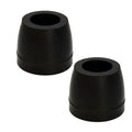 Craton Boat End Cap Rollers ESR244 - 2 1/2 Inch Black Rubber (pair)